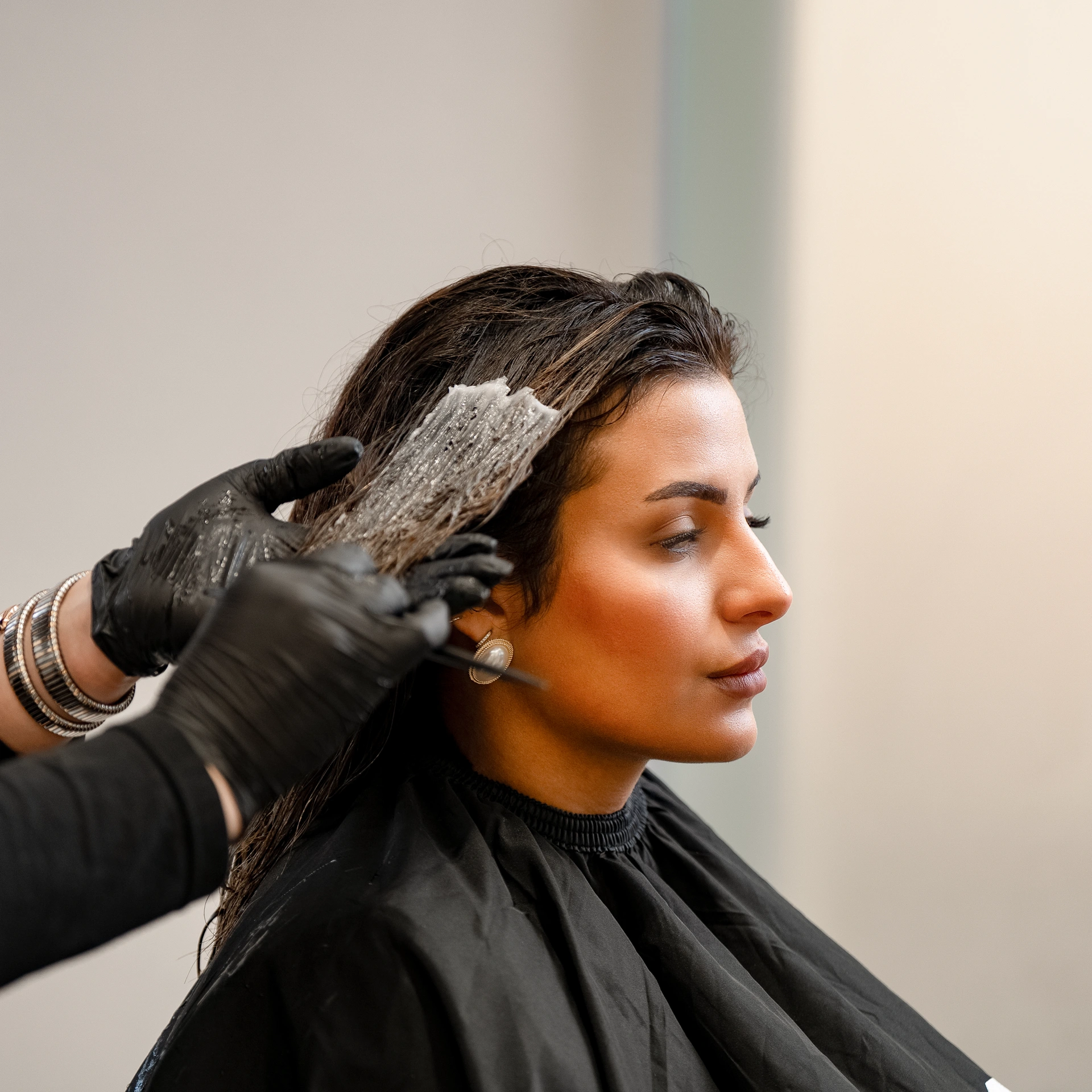 MK Professional salon result with hair mask